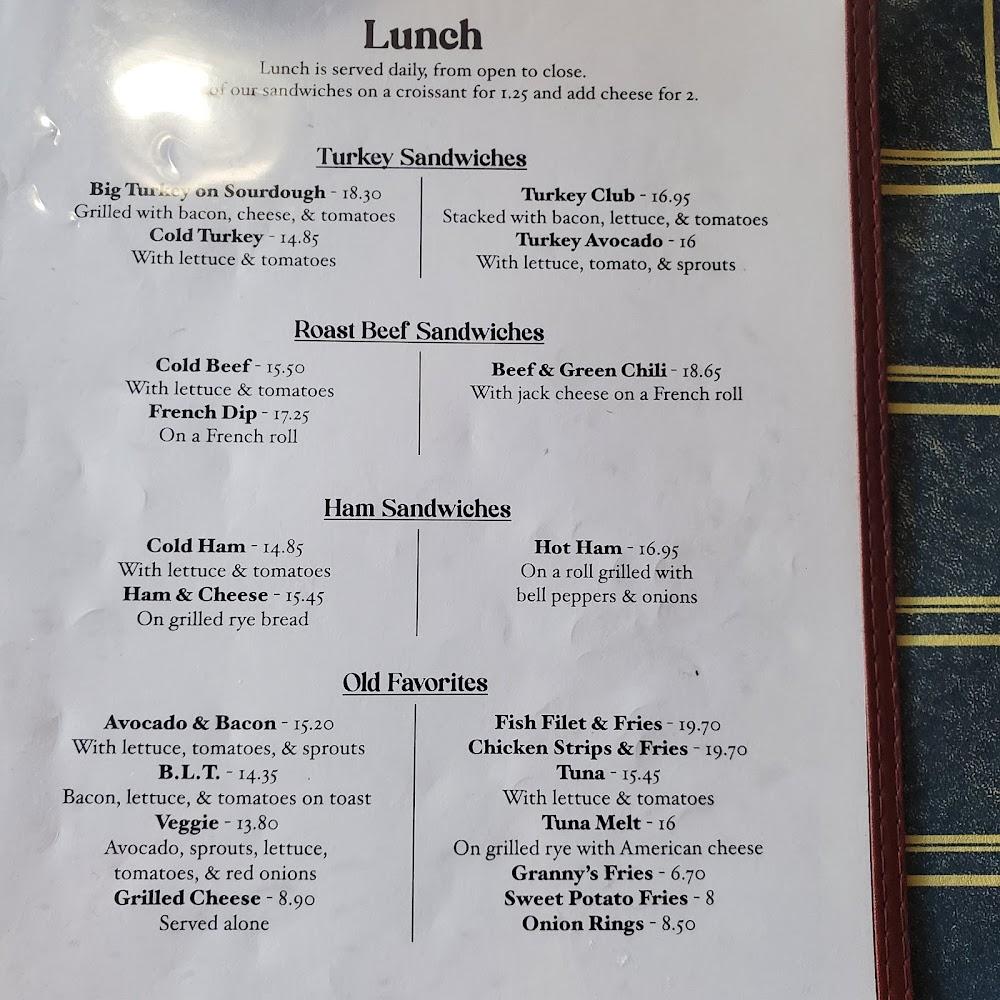 Granny's Pantry Menu image 2